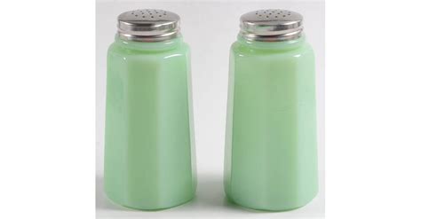 Panel Jadeite Shaker Set W Metal Lids By Mosser Ohio Replacements Ltd