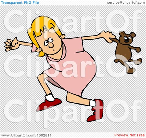 Clipart Girl Running Scared Royalty Free Vector Illustration By Djart