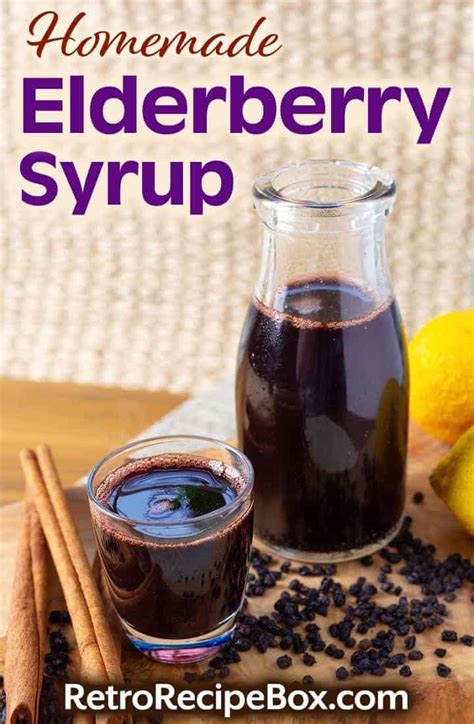 Homemade Elderberry Syrup - Retro Recipe Box