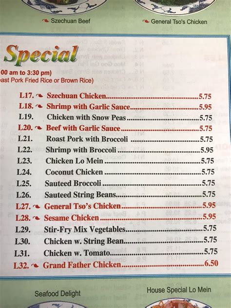 Menu At Number 1 Chinese Kitchen Restaurant Haddonfield