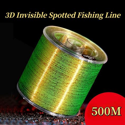 3D Invisible Spotted Fishing Line Monofilament Speckle Fluorocarbon