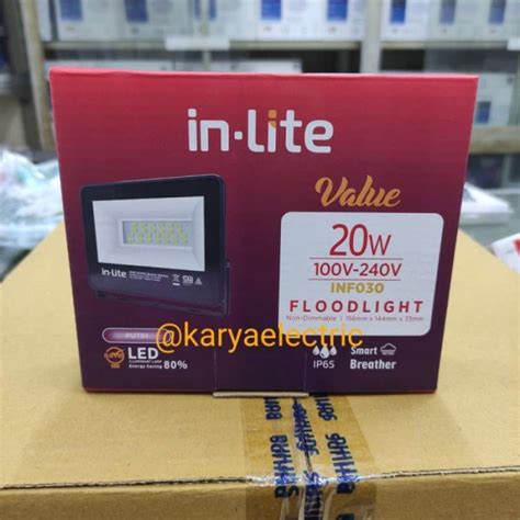 Promo Lampu Sorot Led In Lite In Lite Inf030 20Watt 20W Value