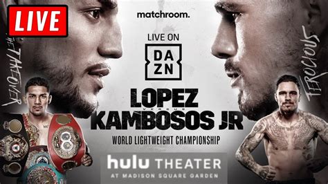 🔴 Teofimo Lopez Vs George Kambosos Jr Live Stream Lightweight Boxing Watch Along Youtube