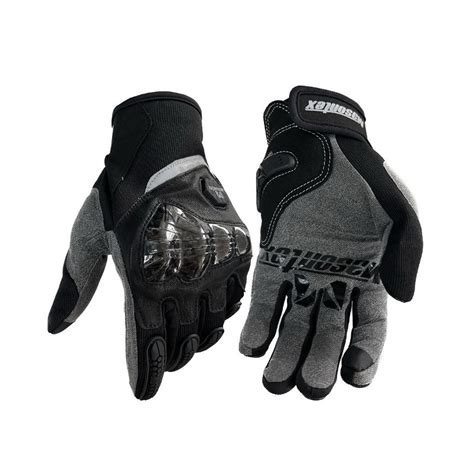 Guantes De Cuero Para Moto MASONTEX M30 CARBON