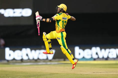 Faf Du Plessis Celebrates His Century The First At The Sa