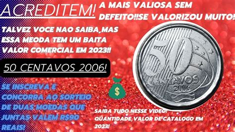 Moeda Centavos A Mais Valiosa Sem Anomalia Ou Defeito Valor