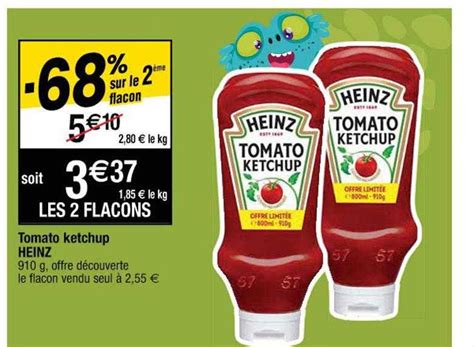 Offre Tomato Ketchup Heinz Chez Cora