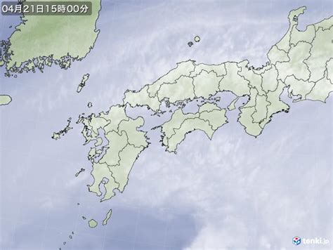 過去の気象衛星西日本2023年04月21日 日本気象協会 Tenkijp