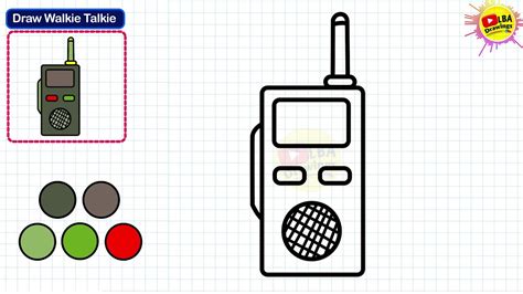 How To Draw Walkie Talkie Lba Drawings Youtube