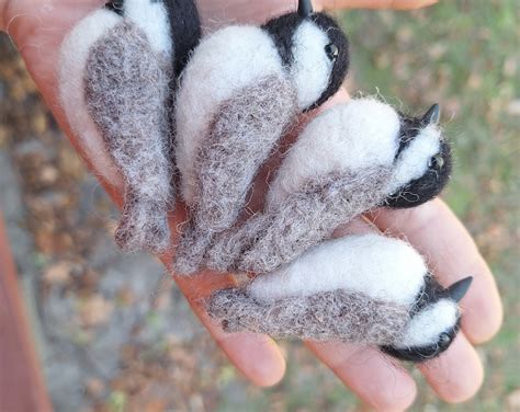 Tiny Needle Felted Bird Realistic Birds Felted Bird Decorations