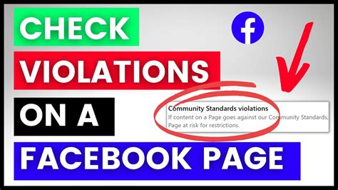 How To Check The Community Violations Of A Facebook Page In