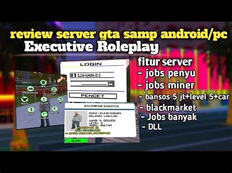 SERVER GTA SAMP ANDROID PC EXECUTIVE ROLEPLAY YouTube