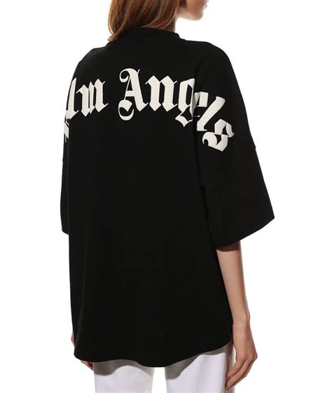 PALM ANGELS Черная хлопковая футболка для женщин – купить в интернет ...