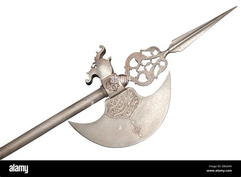 The ancient weapon - a halberd Stock Photo - Alamy