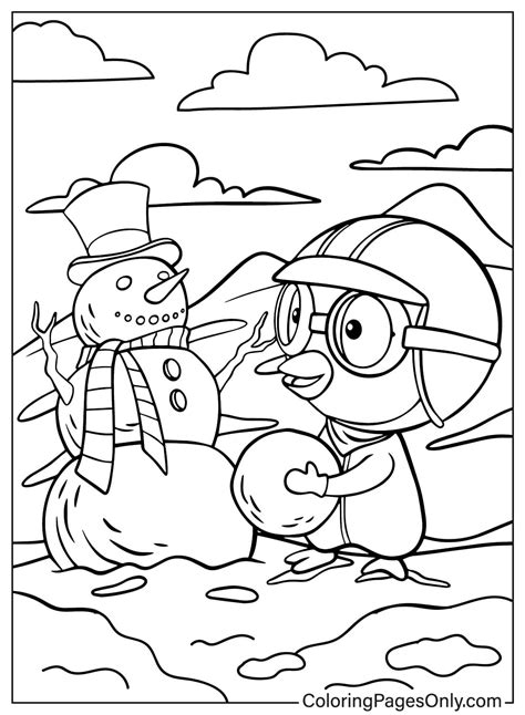 Pororo Coloring Page to Print - Free Printable Coloring Pages