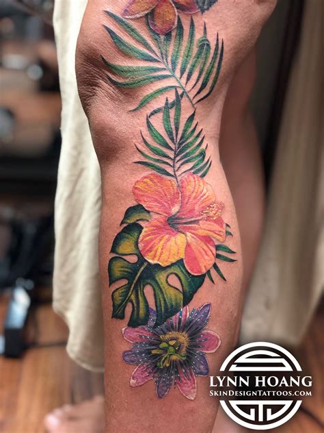 Exotic Flowers Tattoos