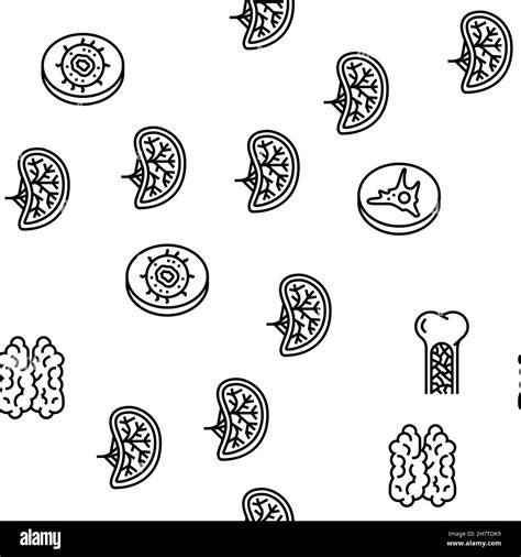 Immune System Disease And Treat Vector Seamless Pattern Stock Vector