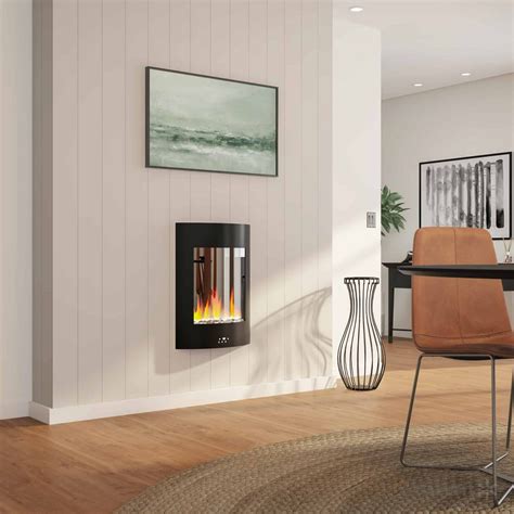 Cambridge 19.5" Vertical Electric Fireplace Heater with Multi-Color LED ...