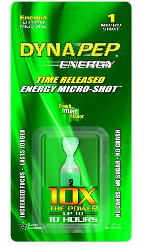 Dynapep Energy Time Released Energy Micro-shot, 4 ml Ampule, Fresh Mint ...