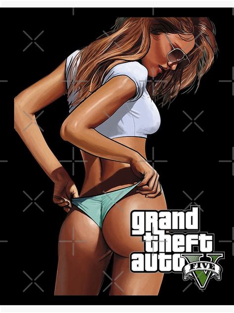 Lámina fotográfica Grand Theft Auto V Chica en bikini de GTA V de