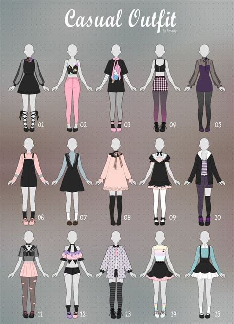 Anime Girl Clothes Designs