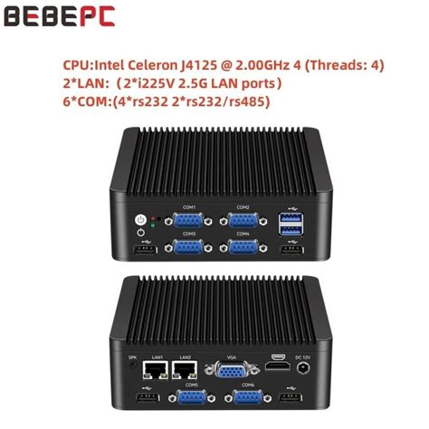 Bebepc Industrial Mini Pc Fanless Intel Celeron J N Lan