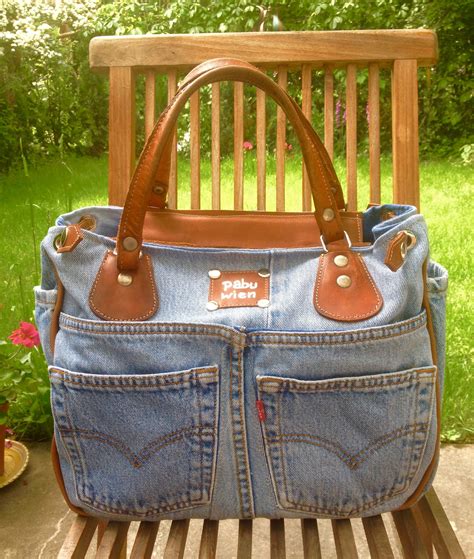 Designers Own Pabu At Denim Bag Denim Handbags Upcycled Bag