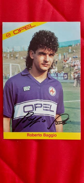 1985 86 AC Fiorentina Roberto Baggio Opel Card Serie Catawiki