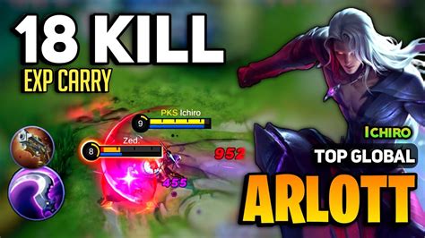 EXP LANE Arlott Best Build 2023 Arlott Gameplay Top Global By