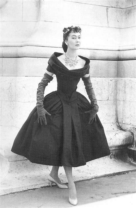 Christian Dior Fall Winter 1955 Vintage Dior Dress Vintage