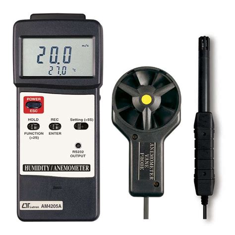 Lutron AM 4205A Vane Style Thermo Anemometer Air Velocity Meter With