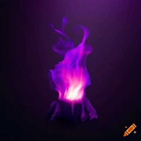 Abstract Artwork Of Purple Flames On Craiyon