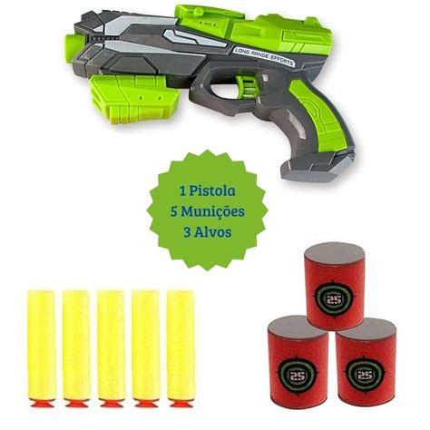 Lanca Dardos Tipo Nerf Arminha De Brinquedo Envio Imediato Shopee