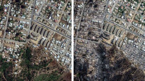 Incendios De Chile 2024 Imágenes Satelitales Del Antes Y Después