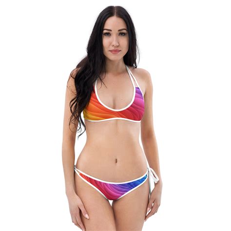 Swimwear Clothing Lgbtq Pride Bikini Gay Pride Bikini Pride Swimsuit Rainbow String Bikini
