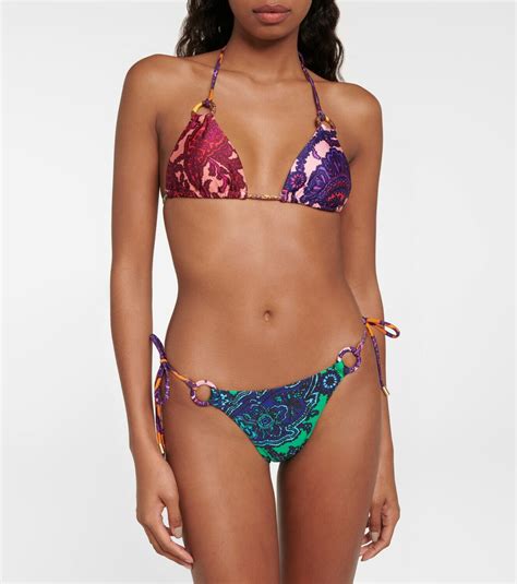 Zimmermann Tiggy Printed Triangle Bikini Zimmermann