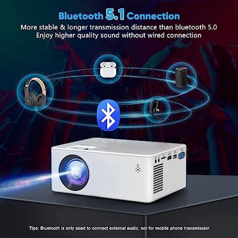 Mini Projecteur Bluetooth Akatuo Lumens Vid Oprojecteur P Full