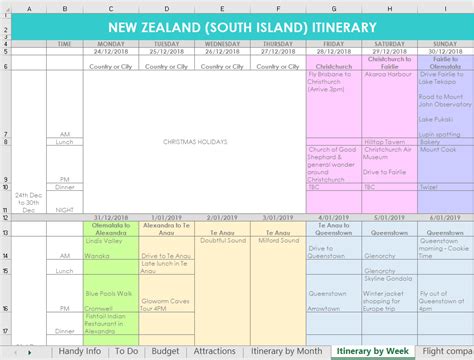 How I Use Excel To Organize All My Travel Plans Research Itinerary