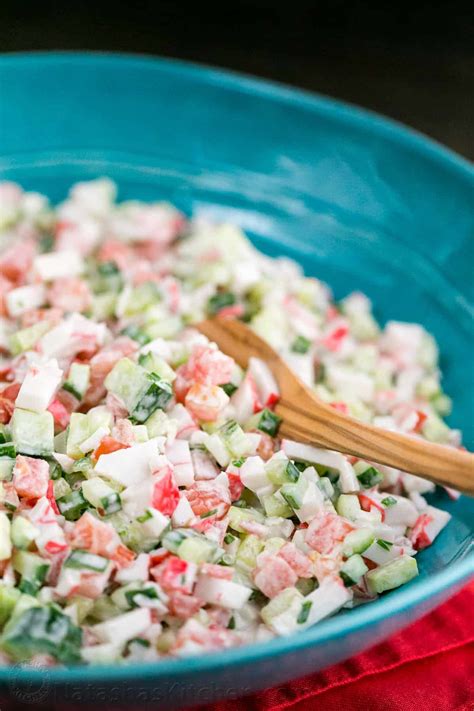 Crab Salad With Cucumber And Tomato Recipe Natashas Kitchen