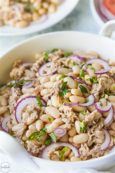 You Ll Love My Tuna White Bean Salad With Red Wine Vinegar Dressing And No Mayo It S Packed