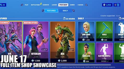 Fortnite Item Shop June 17 2020 Fortnite Battle Royale Youtube