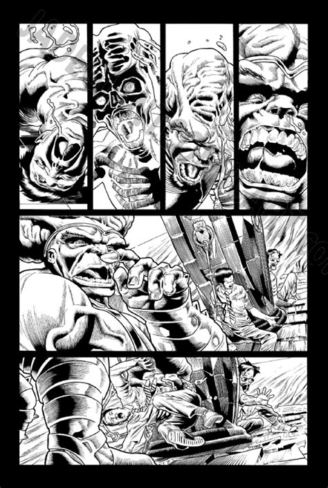 JadeGiant Comic Art Immortal Hulk 38 Page 16 Inks By Joe Bennett