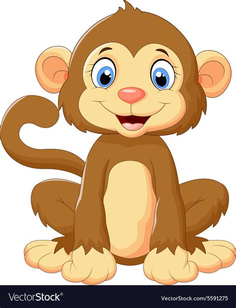 Cute Cartoon Monkey