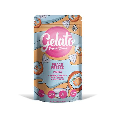 Gelato Peach Freeze Sugar Drops 100mg Weedmaps