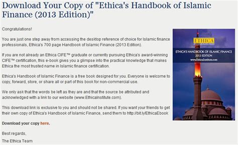 Ethica’s Handbook of Islamic Finance | Islamic Bankers Resource Centre