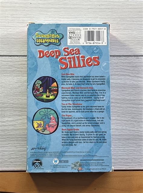 Deep Sea Sillies Spongebob Squarepants Vhs Nickelodeon