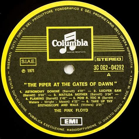 Pink Floyd ‎– The Piper At The Gates Of Dawn