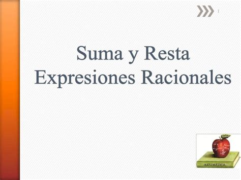 PDF 1 Para Sumar O Restar Expresiones Racionales Suma Y Resta De