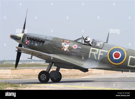 Royal Air Force RAF Supermarine Spitfire Mk V Serial AB910 Wearing The