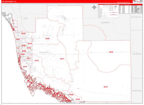 Wall Maps of Collier County Florida - marketmaps.com